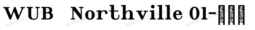WUB   Northville 01字体转换